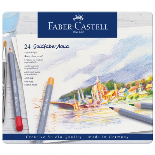 Faber-Castell goldfaber aqua set of 24 crayons