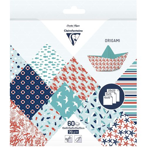 Clairefontaine origami sailor 10x10,15x15,20x20 70g 60 sheets