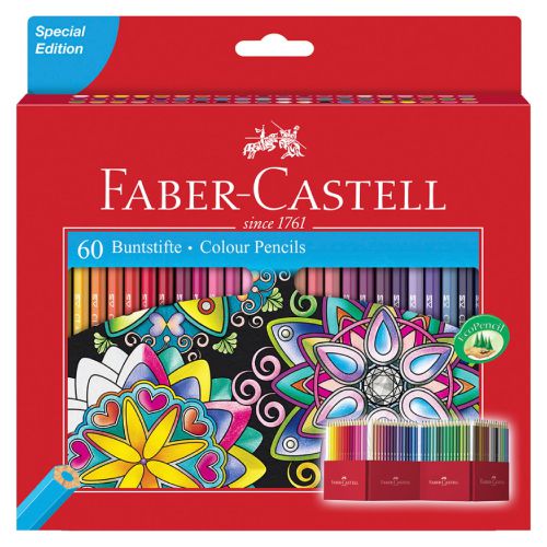 Faber-Castell kredki ołówkowe zestaw 60 sztuk