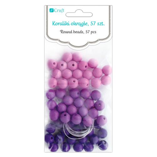 DP Craft berry round beads 57 pieces