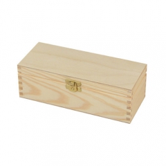 3 compartments wooden tea box