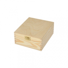 4 compartments wooden tea box