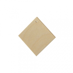 Drewniany element biżuterii kwadrat 3x3