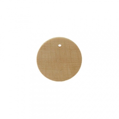 Wooden earring, circle 40mm