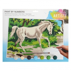 Artiste large painting set by numbers - unicorn
