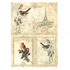 Rice decoupage paper A4 ITD R184