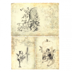 Rice decoupage paper A4 ITD R190