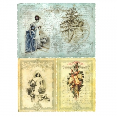 Rice decoupage paper A4 ITD R191