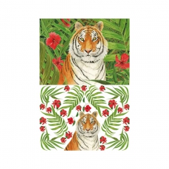 Tiger decoupage paper