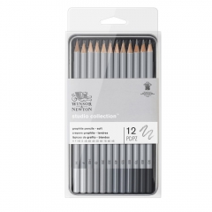 Winsor&Newton studio collection zestaw 12 grafitowych ołówków soft
