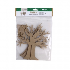 Happy Color set of cardboard shapes 3D trees 3 pcs 20 and 18 cm