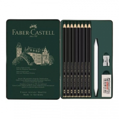 Faber-Castell set of 8 pencils + accessories pitt graphite matt