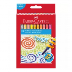 Faber-Castell set of 24 twist wax crayons
