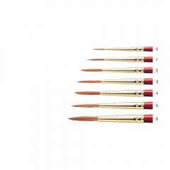 Winsor & Newton brushes scepter gold II s.202 round short handle long sable hair + synthetic