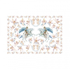 Papier do decoupage St. George z aniołami 50x70cm
