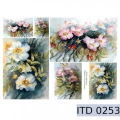 Papier do decoupage kwiaty 996-0253/A3