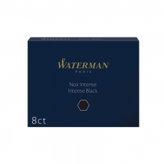 Waterman 8 pcs. Intense Black fountain pen cartridges