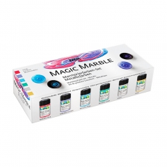 Kreul magic marble zestaw farb marmurkowych metaliczny 6x20ml