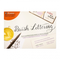 Brause brush lettering practice cards 29.7x21cm 15 cards