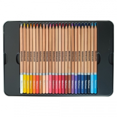 Renesans natural set of 48 artistic crayons in a metal case