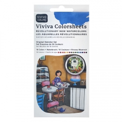 Viviva Colors orginal sketcher watercolors 16 colors with waterbrush