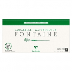 Blok Clairefontaine akwarelowy fontaine torchon 20x40cm 300g 15ark