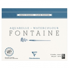 Blok Clairefontaine akwarelowy fontaine cloud texture 300g 15ark