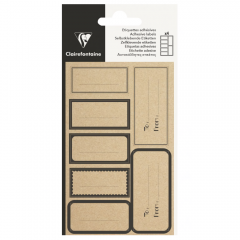Clairefontaine adhesive labels black frames
