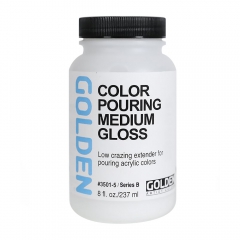 Golden color pouring medium gloss medium for acrylic paints