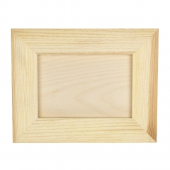 Wooden picture in a frame small raw 18x23cm