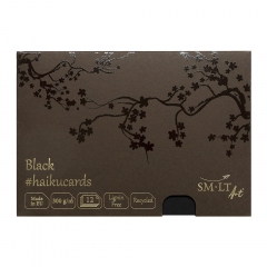 Haiku SM-LT black cards in a box 300g 12 sheets 14.8x21cm