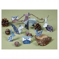 Clairefontaine origami animals 10x10cm, 15x15cm, 20x20cm 70g 60ark