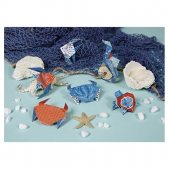 Clairefontaine origami marine wildlife 10x10cm, 15x15cm, 20x20cm 70g 60ark