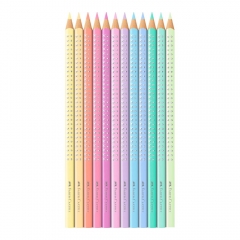 Faber-Castell kredki ołówkowe sparkle 12 pastelowych kolorów metalowe opakowanie