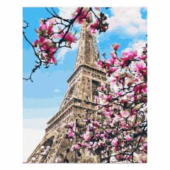 Brushme numerowanka 40x50cm wiosna w Paryżu