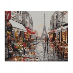 Brushme numerowanka 40x50cm Paryż po deszczu