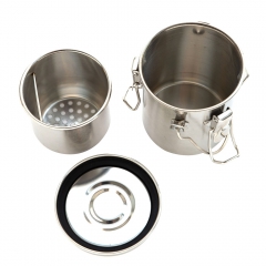 Metal container for washing brushes and carrying water 240 ml