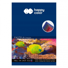 Blok Happy Color pastel 160g 24ark 3 kolory