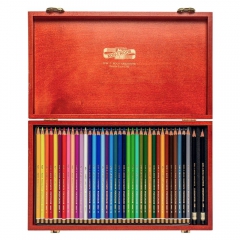 Koh-i-noor polycolor in a wooden case set of 36 crayons
