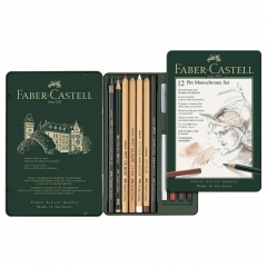 Faber-Castell pitt monochrome set of 12 pcs