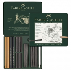 Faber-Castell pitt węgiel rysunkowy zestaw 24szt
