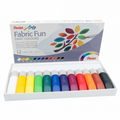 Pentel fabric fun 12 colors fabric paints and a T-shirt