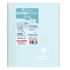 Clairefontaine koverbook blush squared notebook A5 on a spiral of 160 pages