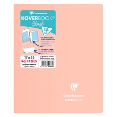 Clairefontaine koverbook blush lined notebook 96 pages 17x22cm