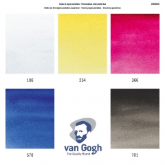 Talens van gogh podstawowy zestaw farb akwarelowych 5 półkostek