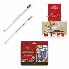 Koh-i-noor artistic gift set with polycolor crayons No. 33