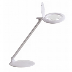 Daylight halo 8D table lamp with magnifying glass