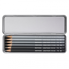 Caran dAche grafwood zestaw ołówków 6szt metalowe opakowanie