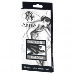 Astra artea set of pressed carbons 12 pcs, 3 hardness