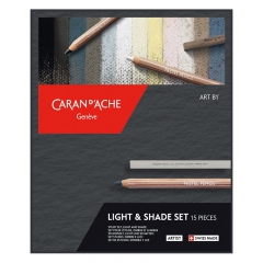 Caran dAche zestaw rysunkowy light&shade 15 elementów